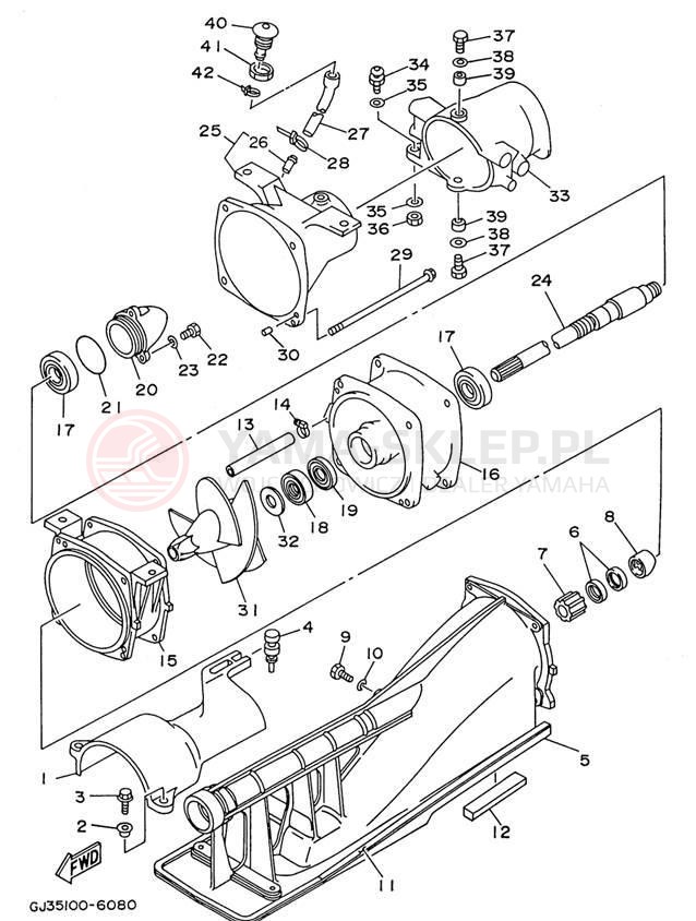 Schemat "JET UNIT" do Yamaha WAVE VENTURE 700 WVT700U