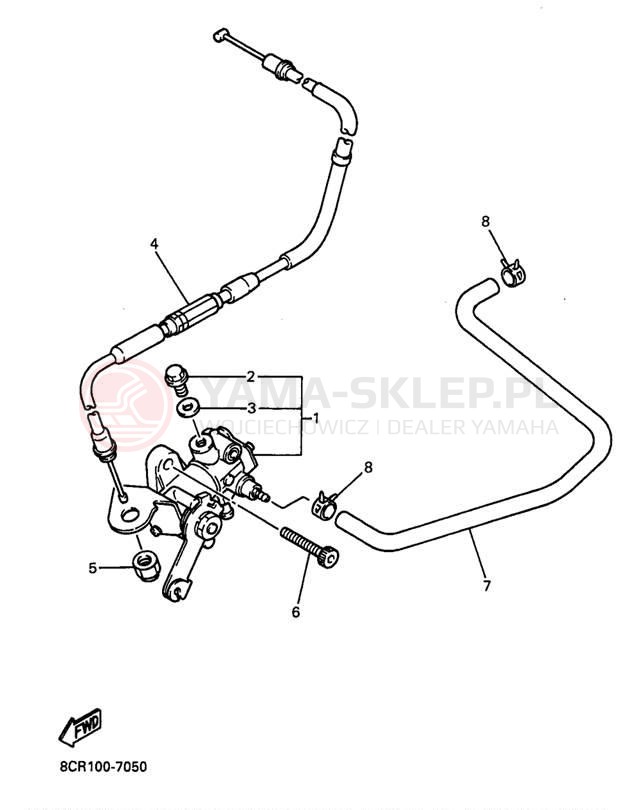 Schemat "Pompa olejowa" do Yamaha VMAX 600 XT VX600XTA/VX500XTA