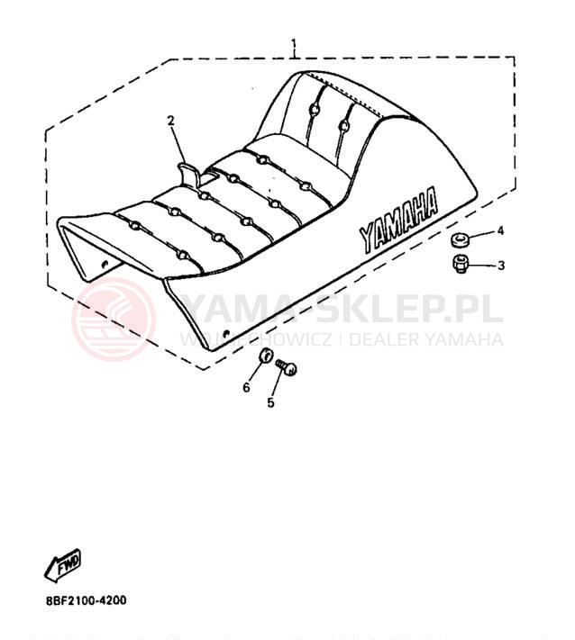 Schemat "siedzenie" do Yamaha PHAZER MOUNTAIN LITE PZ480STB
