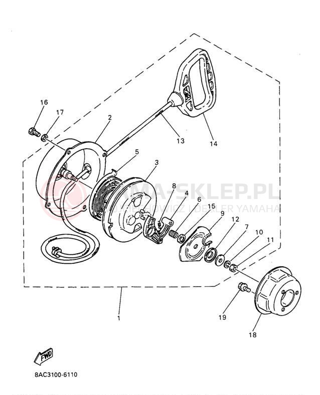 Schemat "rozrusznik" do Yamaha VK540 II VK540EA
