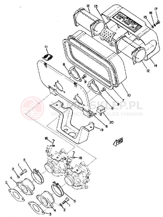 Schemat "Wtrysk paliwa" do Yamaha GPX338G/GPX433G