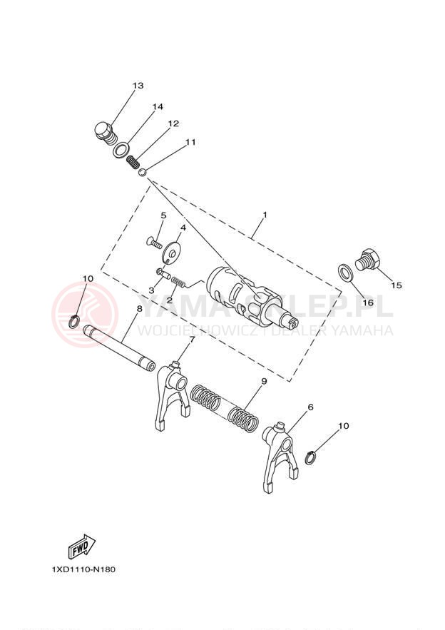 Schemat "Wodziki, automat" do Yamaha VIKING 700 YXM700DER