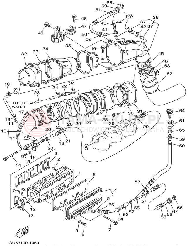 Schemat "wydech" do Yamaha SV1200/SV1200/SV1200Z