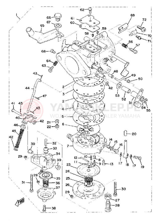 Schemat "Gaźnik" do Yamaha PR440