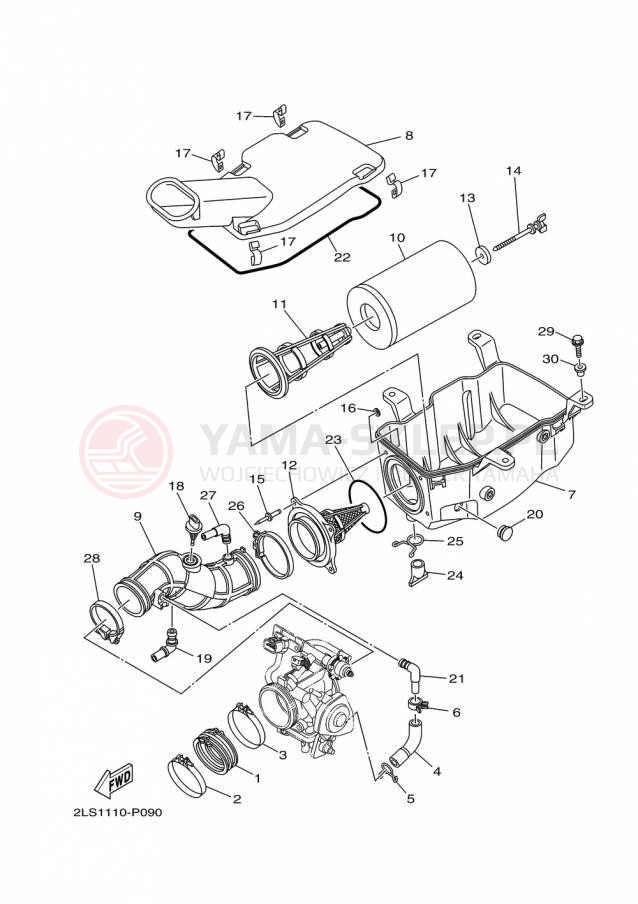 Schemat "Wtrysk paliwa" do Yamaha RAPTOR 700 YFM700RFL