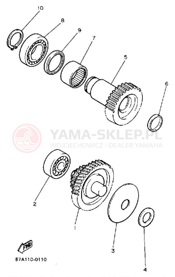 Schemat "Skrzynia biegów " do Yamaha SNOSPORT SV125R