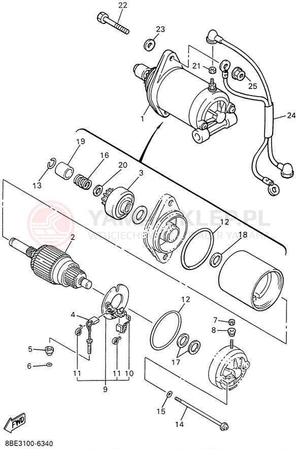 Schemat "rozrusznik" do Yamaha OVATION LE CS340EW