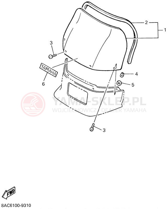 Schemat "Szyba" do Yamaha VK540 III VK540ED