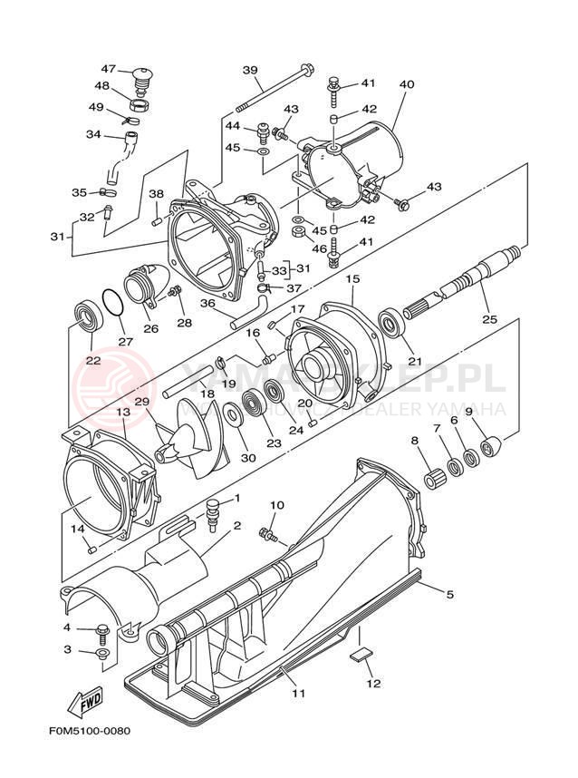 Schemat "JET UNIT" do Yamaha XL700 XL700Y