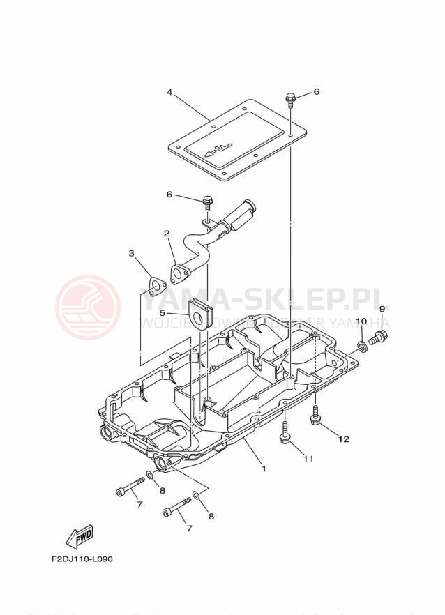 Schemat "Miska olejowa" do Yamaha 212SS XAT1800DP/XAT1800CP