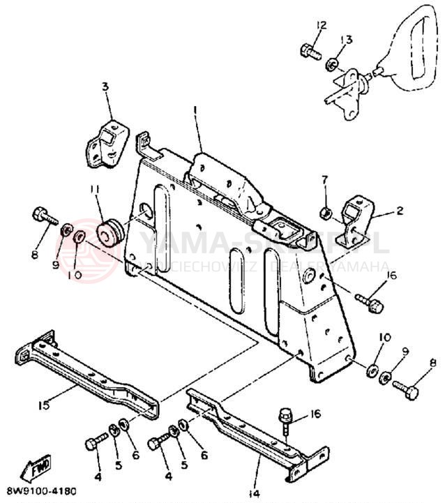Schemat "STEERING GATE" do Yamaha ENTICER 340 ET340K