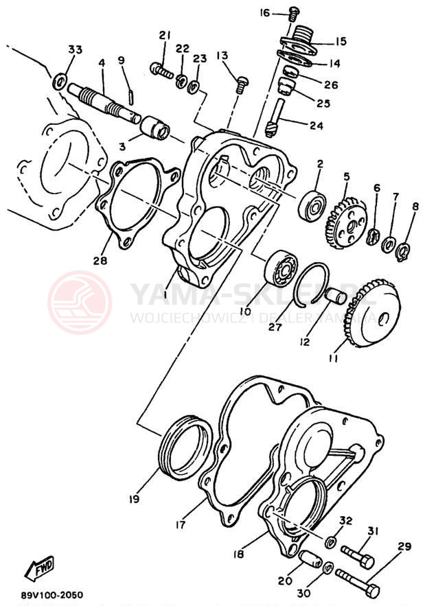 Schemat "przeniesienie napędu" do Yamaha PHAZER MOUNTAIN LITE PZ480STA