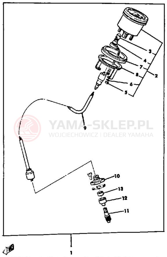 Schemat "licznik" do Yamaha ET250C