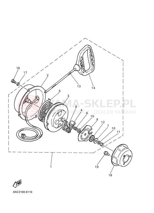 Schemat "rozrusznik" do Yamaha VK 540 III VK540EH