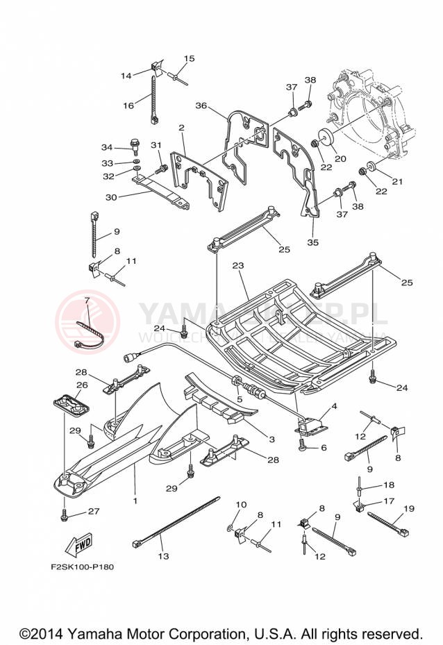 Schemat "JET UNIT" do Yamaha FX CRUISER SHO FA1800AP