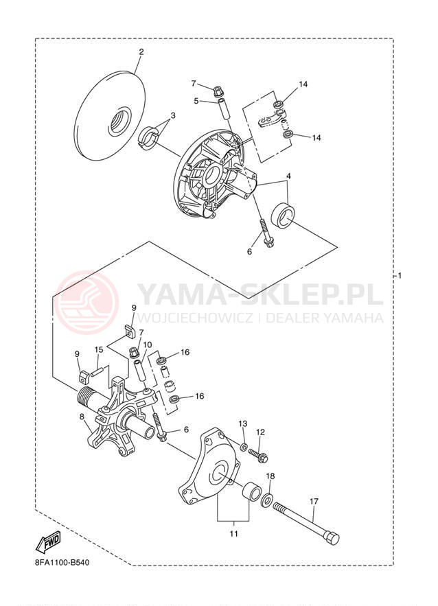 Schemat "REBUILD KIT" do Yamaha RX-1 RX10K
