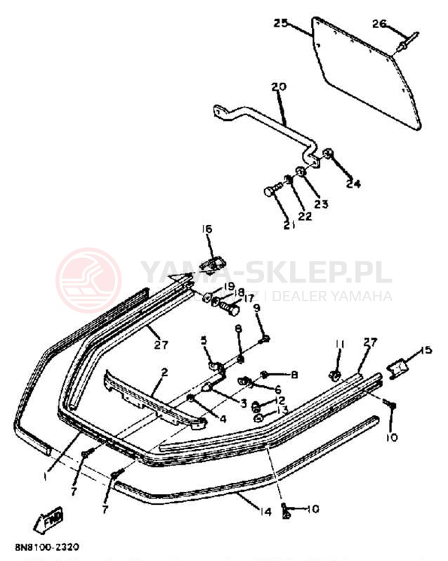 Schemat "zderzak" do Yamaha SS440G