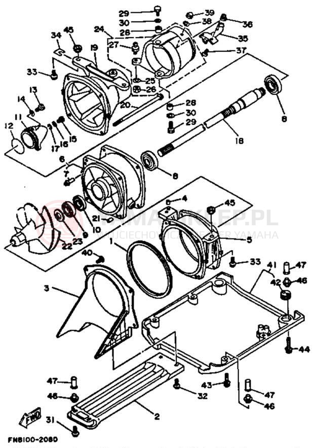 Schemat "JET UNIT" do Yamaha WRB650Q_61