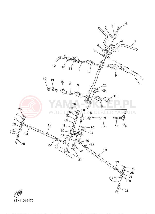 Schemat "Półki zawieszenia" do Yamaha SX VIPER ER SXV70ERJ