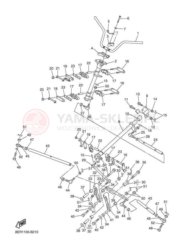 Schemat "Półki zawieszenia" do Yamaha RX-1 ER RX10RJ/RX10RSJ