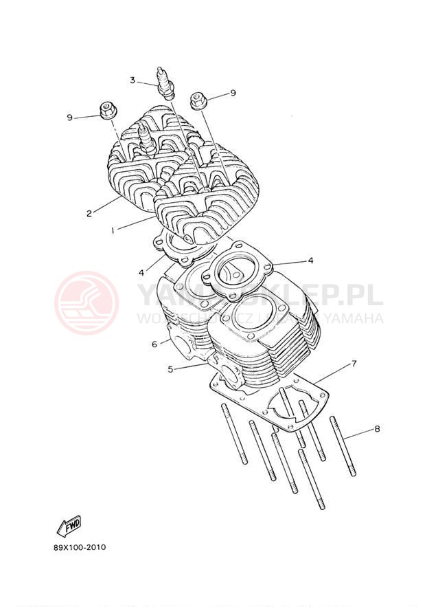 Schemat "głowica" do Yamaha ET410TRF
