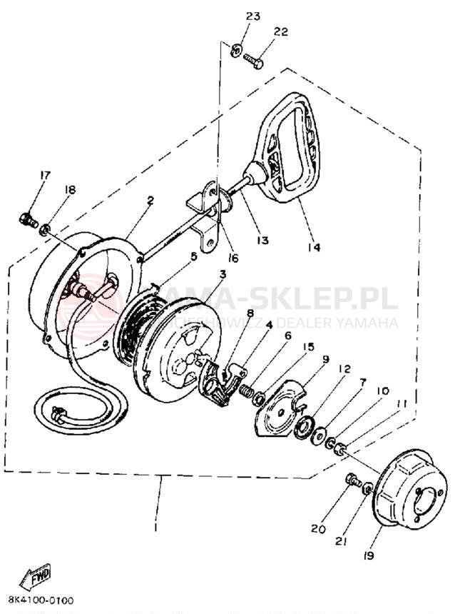 Schemat "rozrusznik" do Yamaha SRV SR540G
