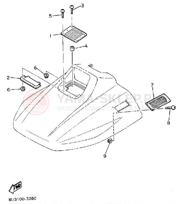 Schemat "LOUVER" do Yamaha SRV SR540G