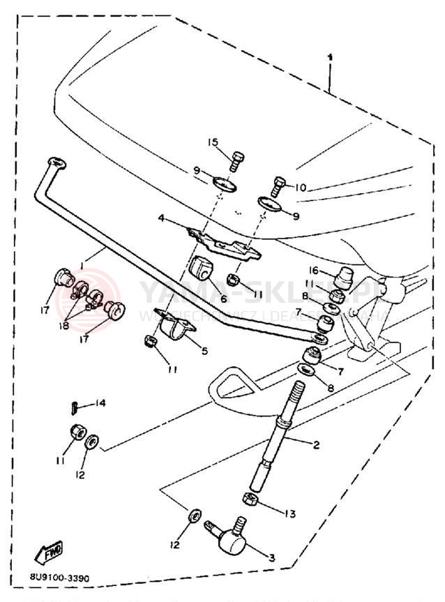 Schemat "STABILIZER KIT" do Yamaha V-MAX VMX540J