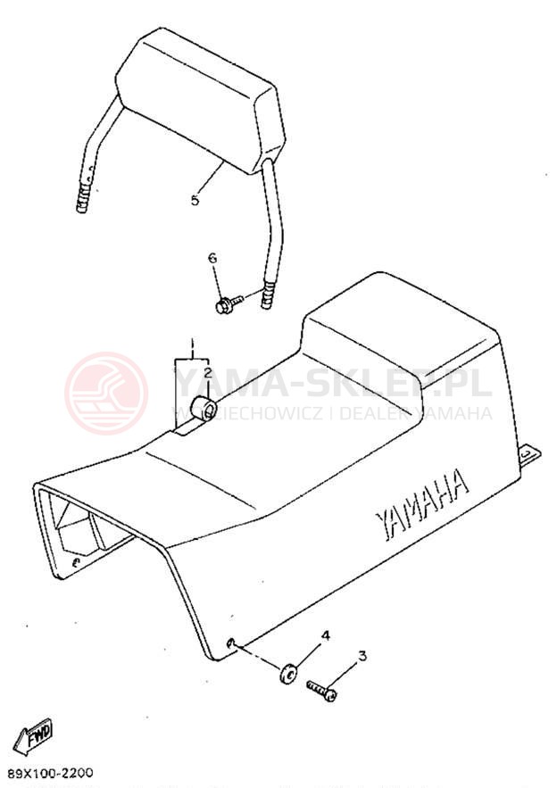 Schemat "siedzenie" do Yamaha ENTICER II LT ET410TRV
