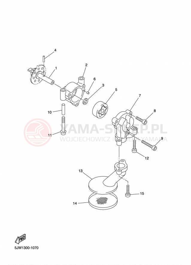 Schemat "Pompa olejowa" do Yamaha FJR1300A FJR13AFC/FJR13AF