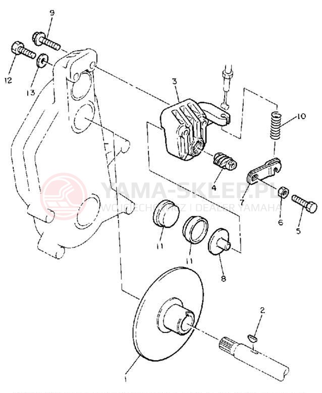Schemat "hamulec" do Yamaha OVATION LE CS340ES