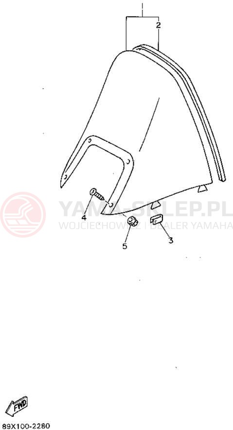 Schemat "Szyba" do Yamaha ENTICER II LT ET410TRV