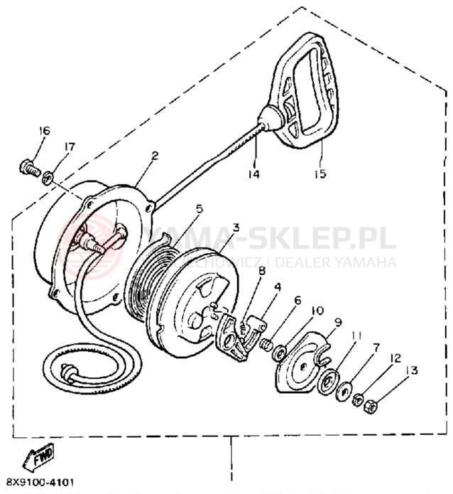 Schemat "rozrusznik" do Yamaha PHAZER PZ480N