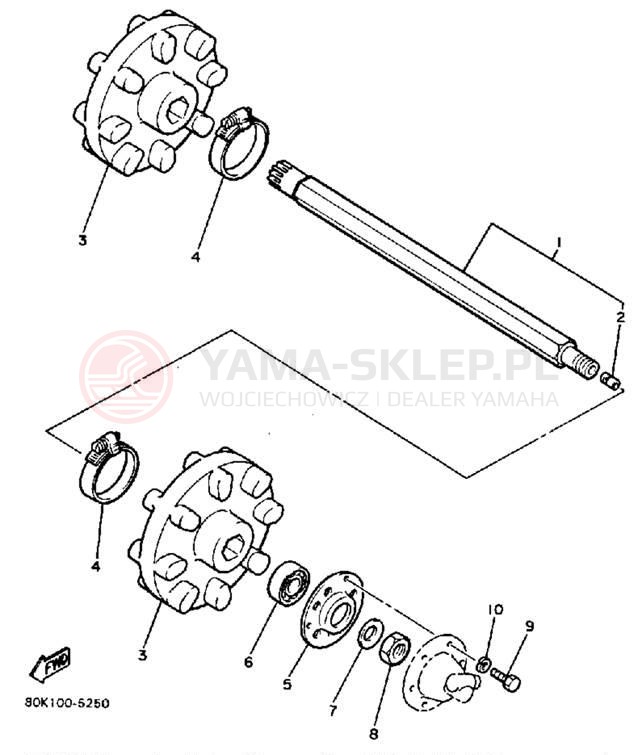 Schemat "Układ napędowy" do Yamaha PHAZER PZ480K