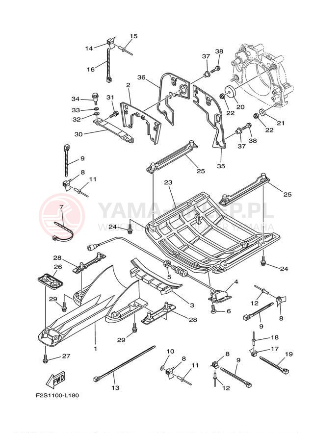 Schemat "JET UNIT" do Yamaha WAVE RUNNER FX SHO FA1800N