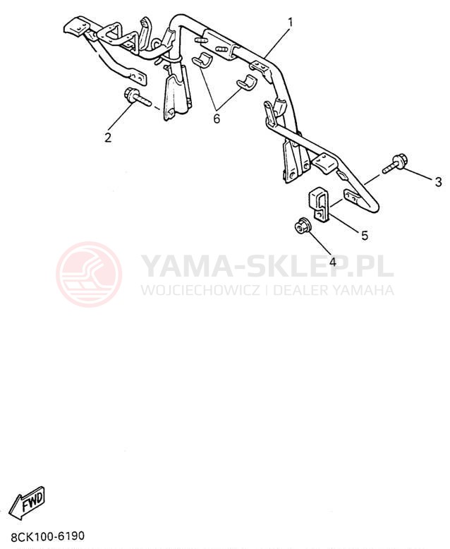 Schemat "STEERING GATE" do Yamaha VENTURE TR VT480TRW
