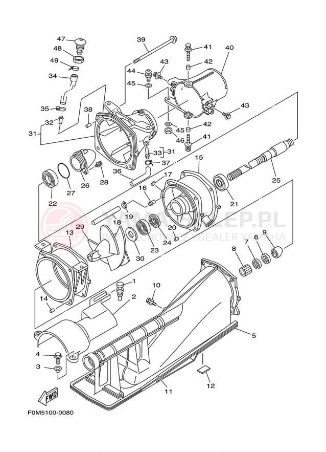 Schemat "JET UNIT" do Yamaha XL700 XL700Z
