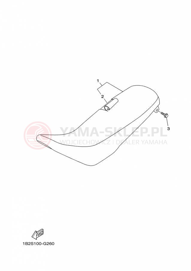 Schemat "siedzenie" do Yamaha TTR125LE TTR125LEF