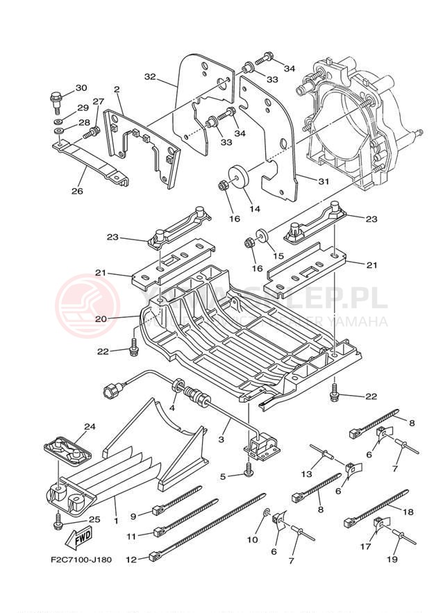 Schemat "JET UNIT" do Yamaha WAVERUNNER FZS GX1800AK