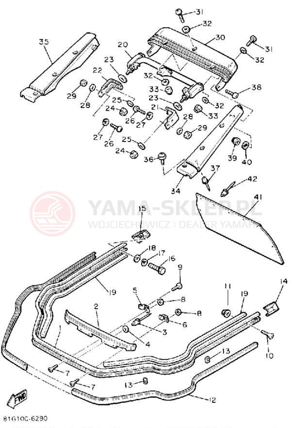 Schemat "zderzak" do Yamaha SRV SR540L