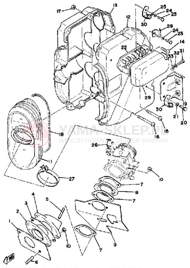 Schemat "Wtrysk paliwa" do Yamaha ET250D