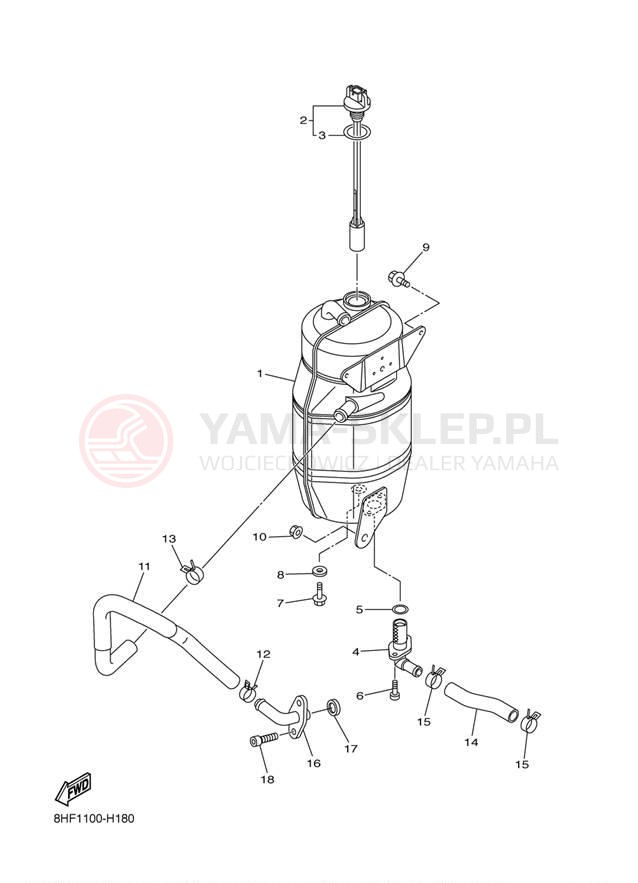 Schemat "Miska olejowa" do Yamaha RS VECTOR GT RS90GTAS