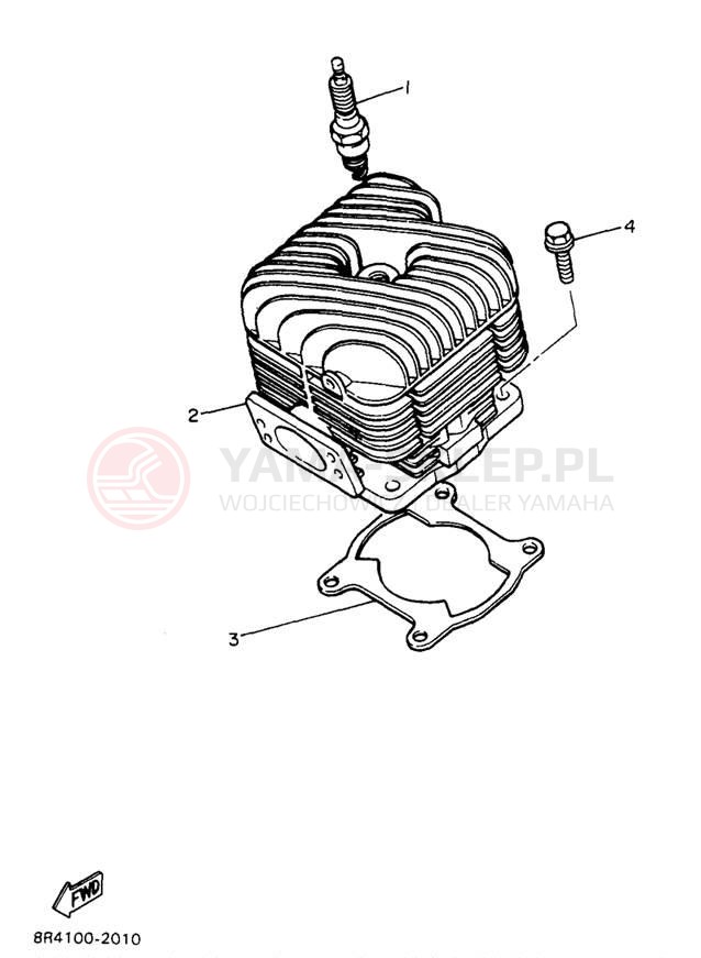 Schemat "cylinder" do Yamaha BRAVO LT BR250TA