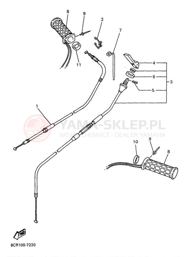 Schemat "Układ chlodzenia" do Yamaha MOUNTAIN MAX 700 MM700A/MM600A