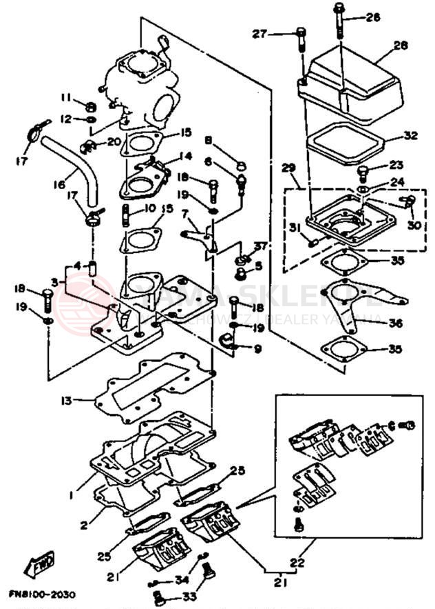 Schemat "Filtr powietrza" do Yamaha WRB650R_61
