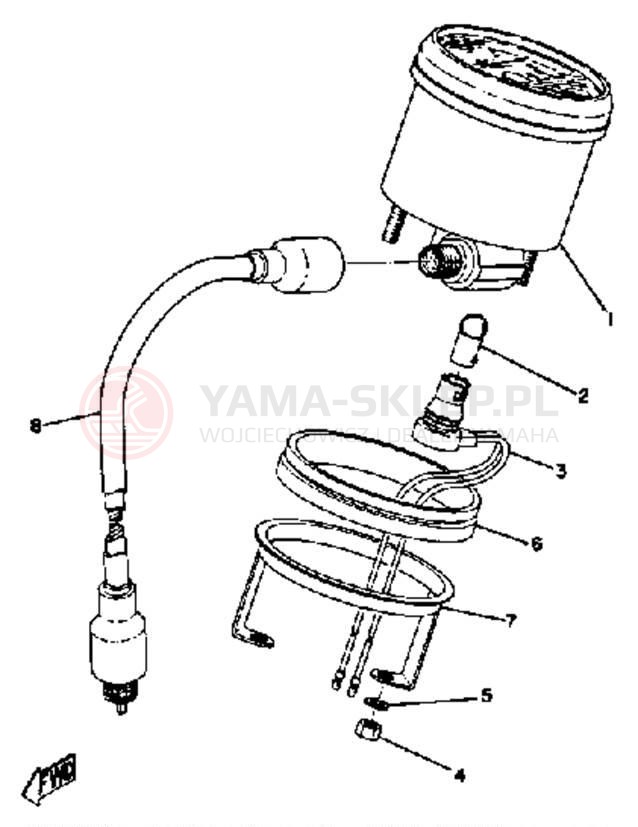 Schemat "licznik" do Yamaha GPX338F/GPX433F