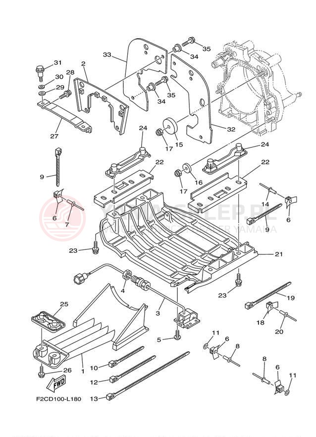 Schemat "JET UNIT" do Yamaha WAVERUNNER FZR GX1800L