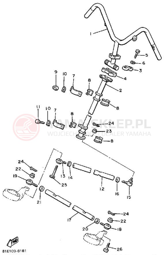 Schemat "Półki zawieszenia" do Yamaha INVITER CF300P