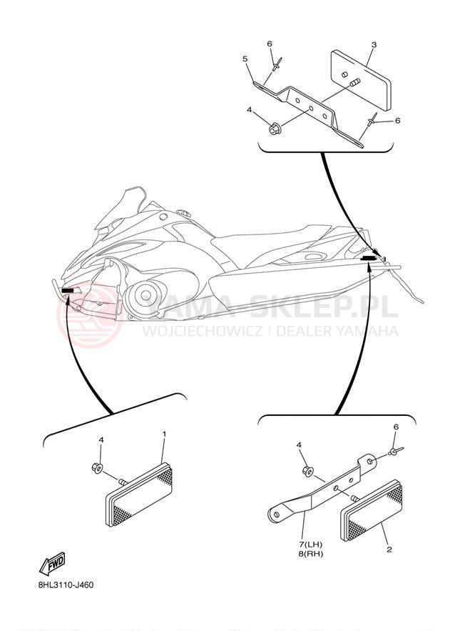 Schemat "układ elektryczny" do Yamaha FX NYTRO XTX FX10XTAL/FX10XTAW