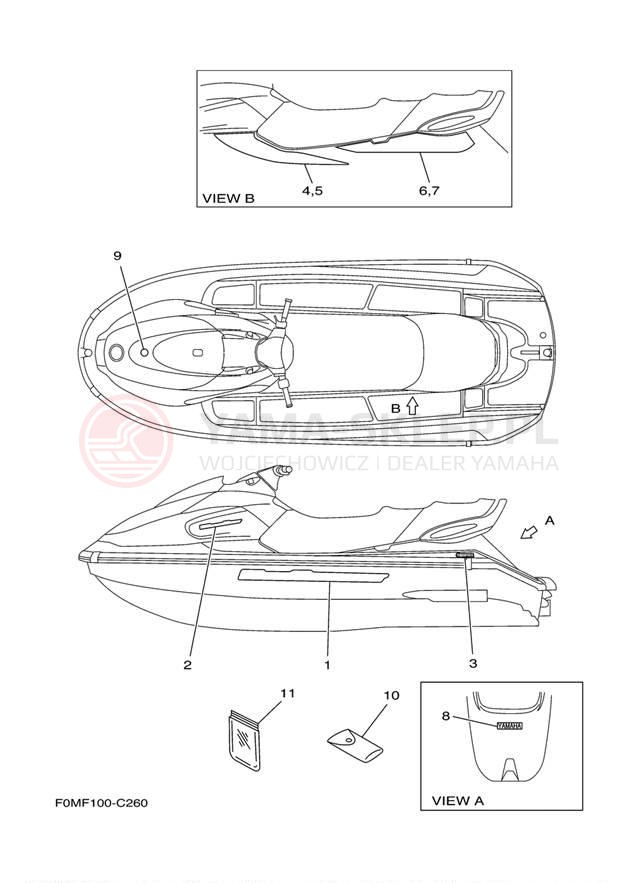 Schemat "naklejki" do Yamaha XL700 XL700C